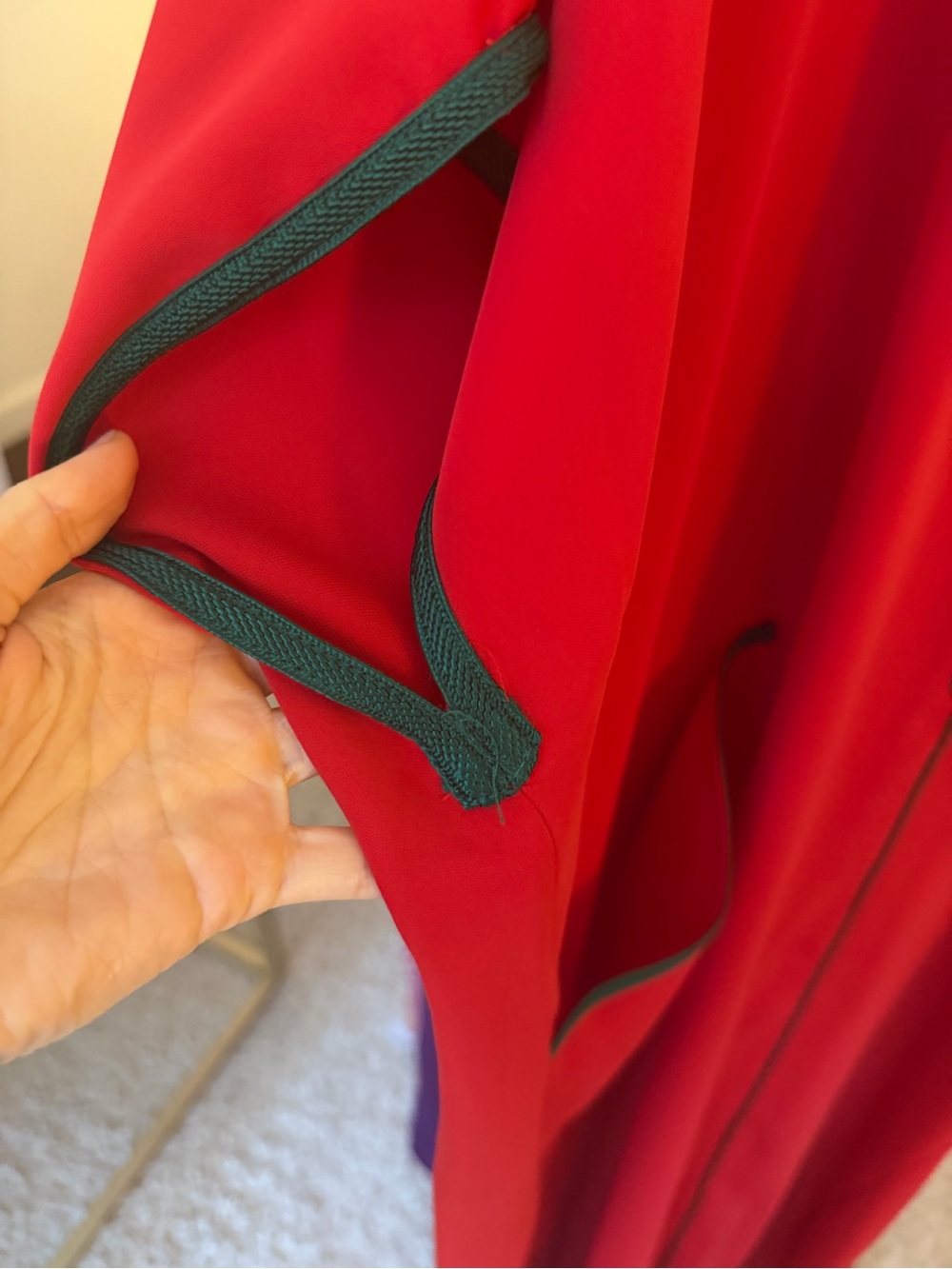 Moroccan flag colored Kaftan - Picture 4 of 4